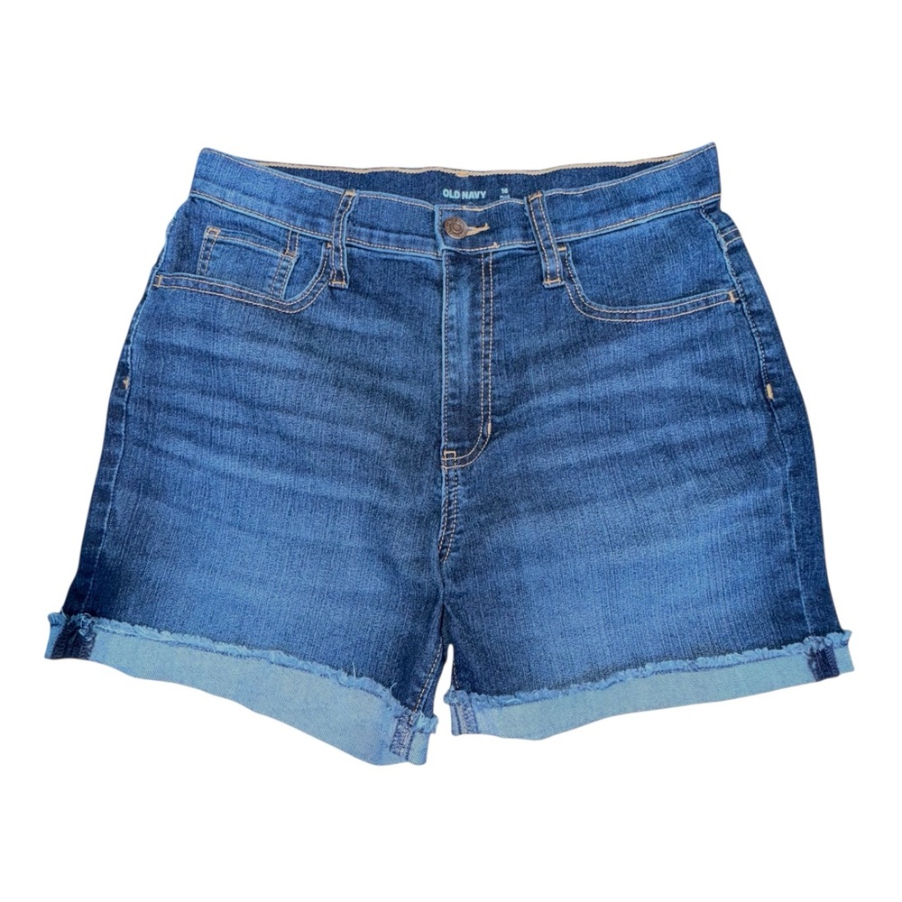 Old Navy Girl’s Size 16 Plus Denim Shorts Adjustable Waist Dark Wash